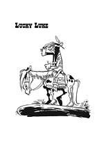 coloriage indien sur la colline